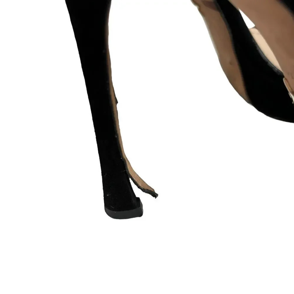 Dior Sunset Suede Heeled Sandal Black Size 8.5 - Picture 10 of 10